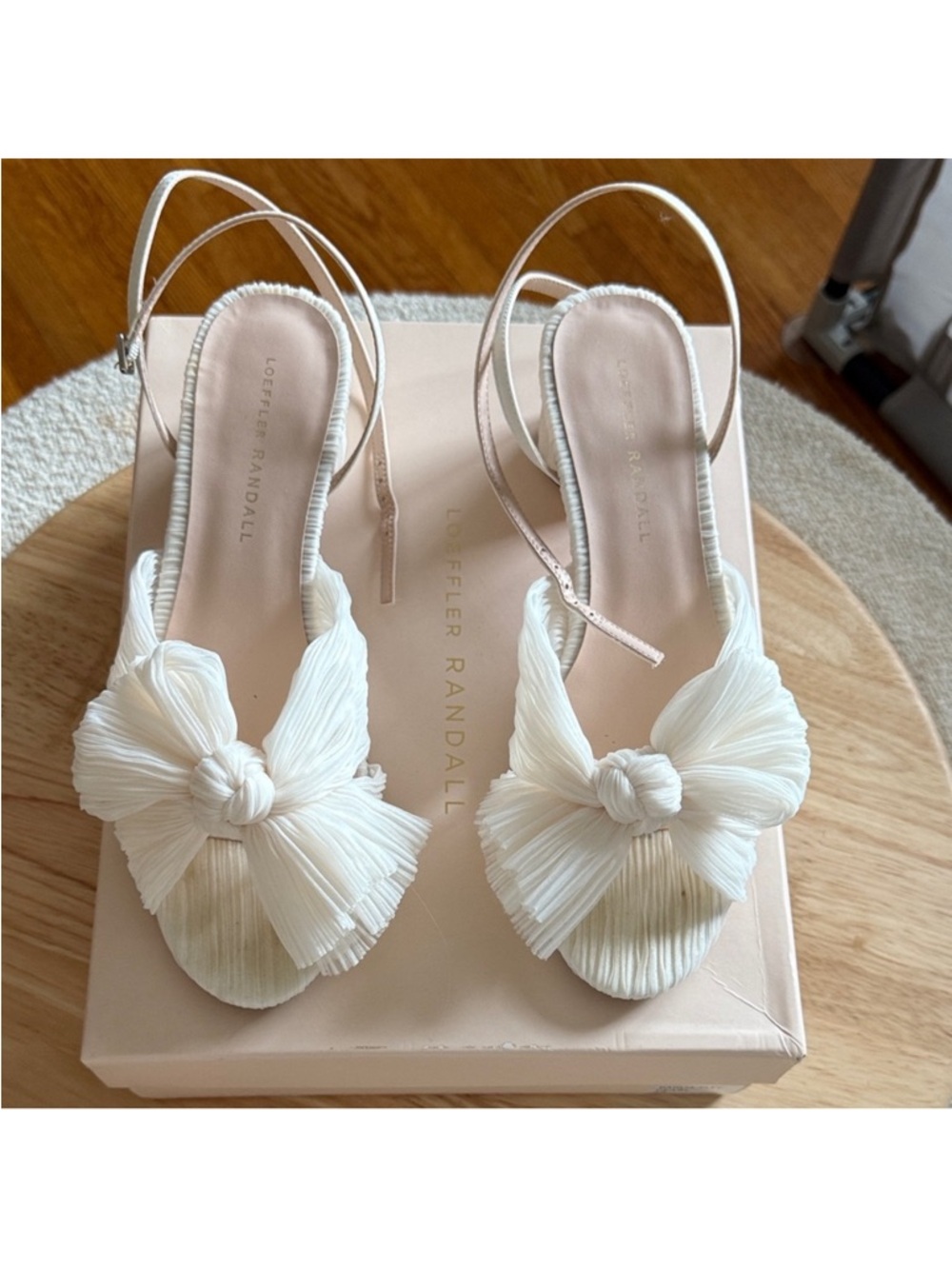 Loeffler Randall Dahlia Heels- Pearl- Size 8